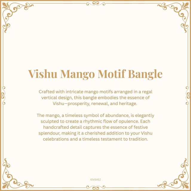 Vishu Mango Motif Bangle 9