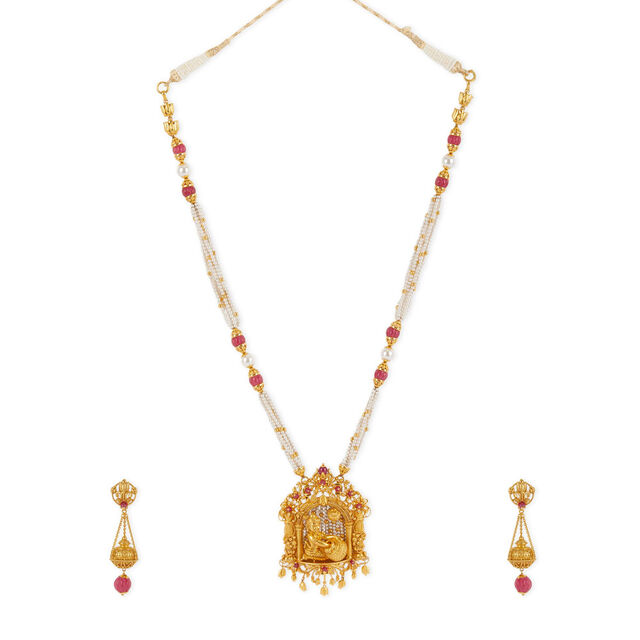 Tanishq 22KT Gold Necklace Set 2