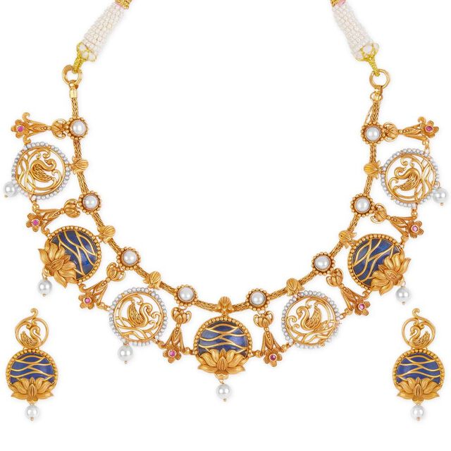 Tanishq 22KT Gold Necklace Set 2