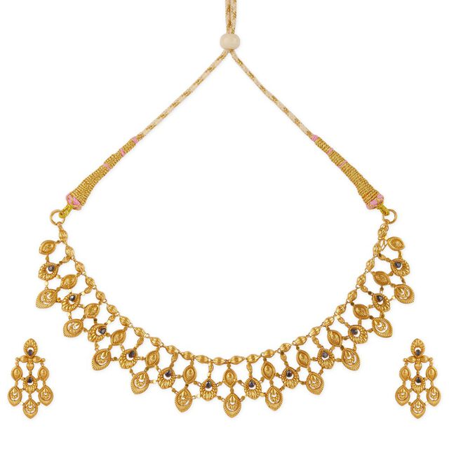 Tanishq 22KT Gold Necklace Set 2