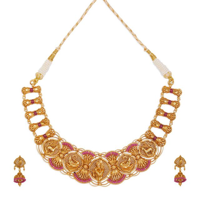 Tanishq 22KT Gold Necklace Set 2