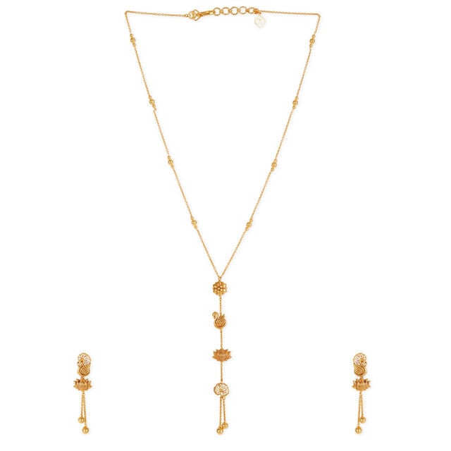 Tanishq 22KT Gold Necklace Set 2
