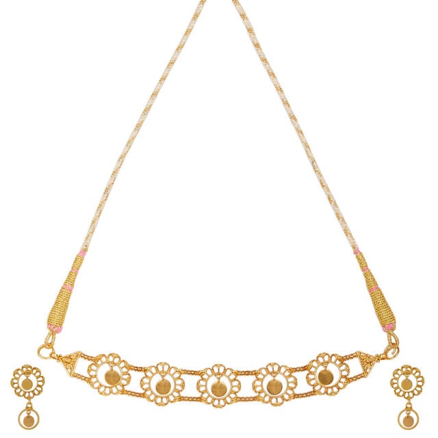 Tanishq 22KT Gold Necklace Set 2
