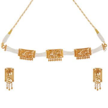 Tanishq 22KT Gold Necklace Set