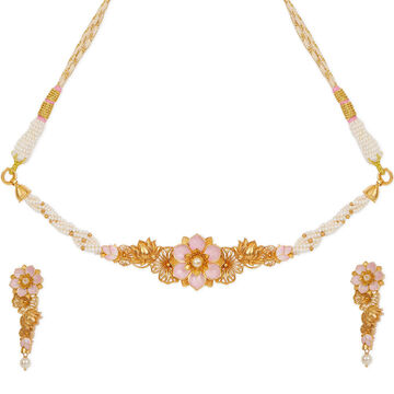 Tanishq 22KT Gold Necklace Set
