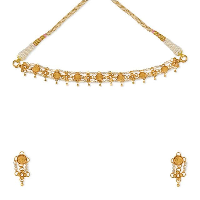 Tanishq 22KT Gold Necklace Set 2