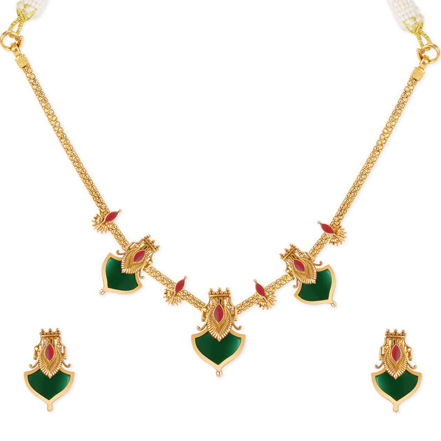 Tanishq 22KT Gold Necklace Set 2