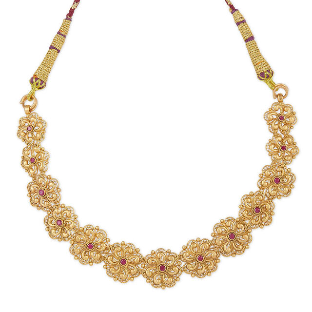 Tanishq 22KT Gold Necklace Set for Women 2