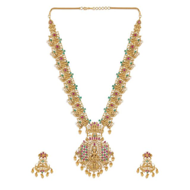 Tanishq 22KT Gold Necklace Set for Women 
