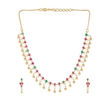 Tanishq 22KT Gold Necklace Set for Women