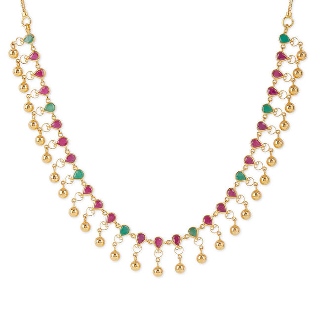 Tanishq 22KT Gold Necklace Set for Women 2