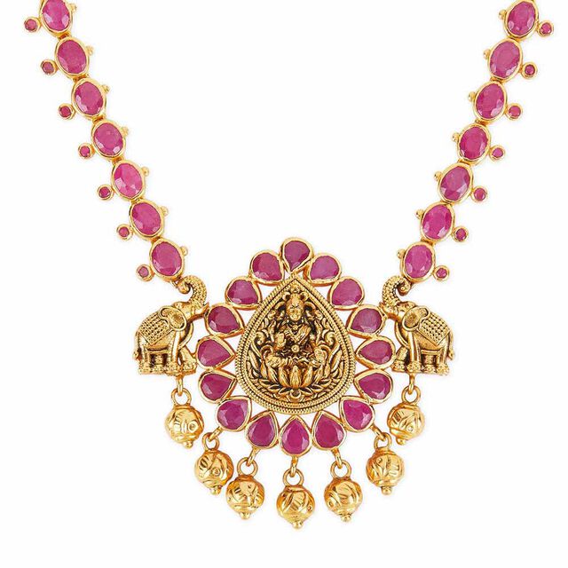Tanishq 22KT Gold Necklace Set for Women 2