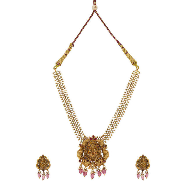 Tanishq 22KT Gold Necklace Set for Women 