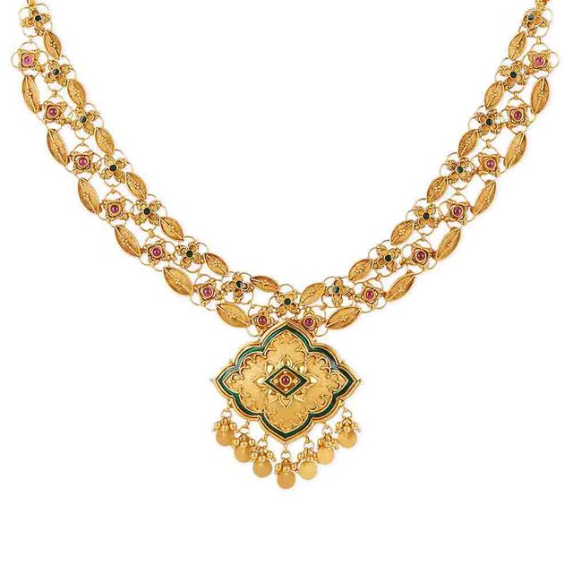 Tanishq 22KT Gold Necklace Set for Women 2