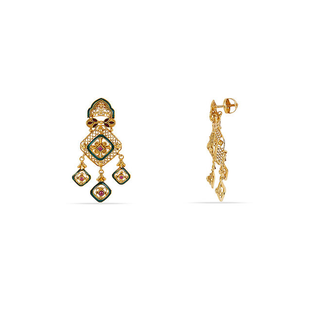 Tanishq 22KT Gold Necklace Set for Women 5