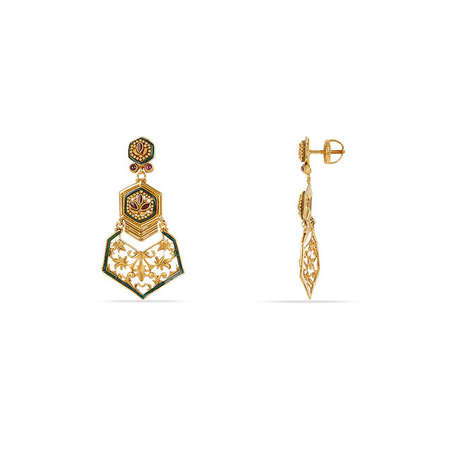 Tanishq 22KT Gold Necklace Set for Women 5