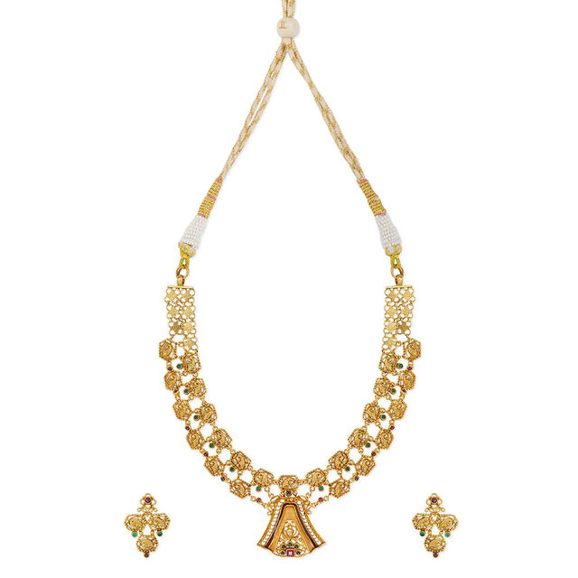 Tanishq 22KT Gold Necklace Set for Women 