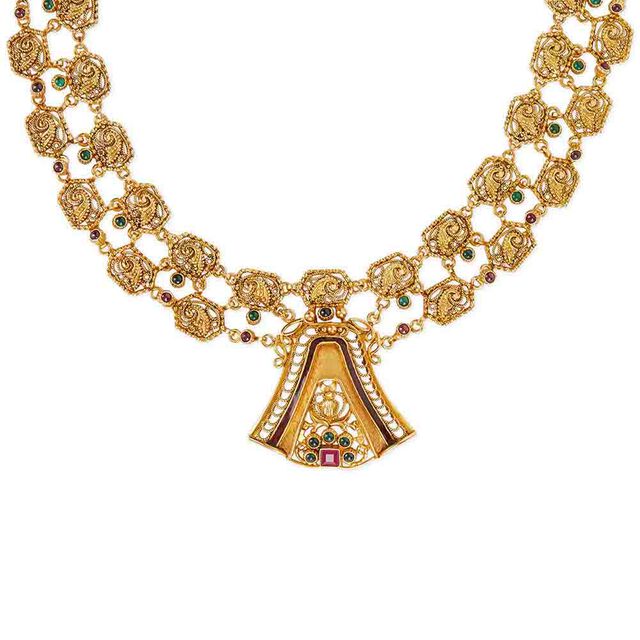 Tanishq 22KT Gold Necklace Set for Women 2