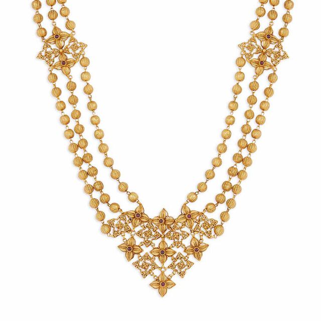 Tanishq 22KT Gold Necklace Set for Women 2