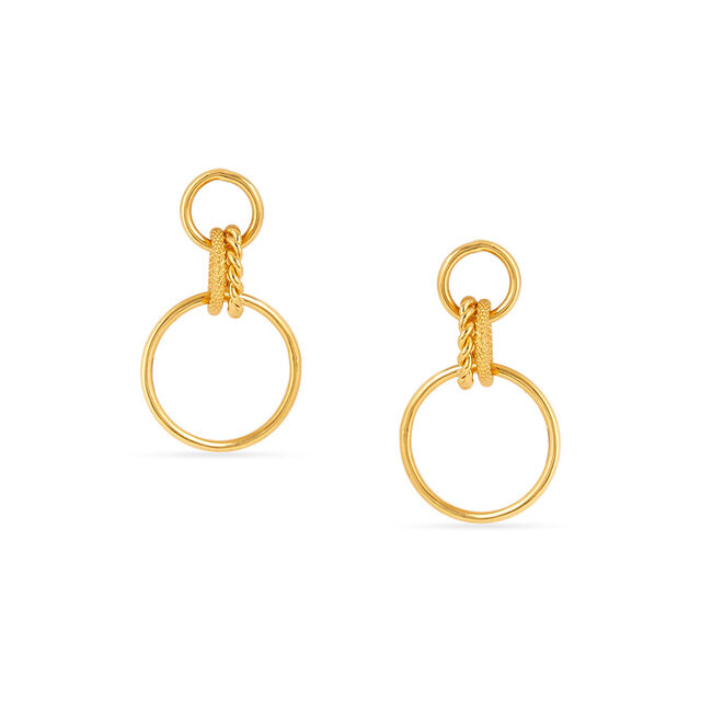 Tanishq 22KT Gold Earrings for Women 