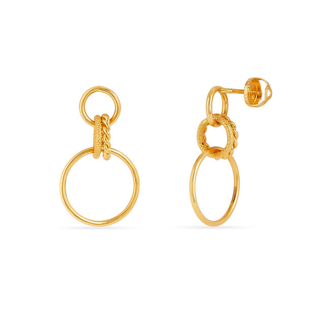 Tanishq 22KT Gold Earrings for Women 2