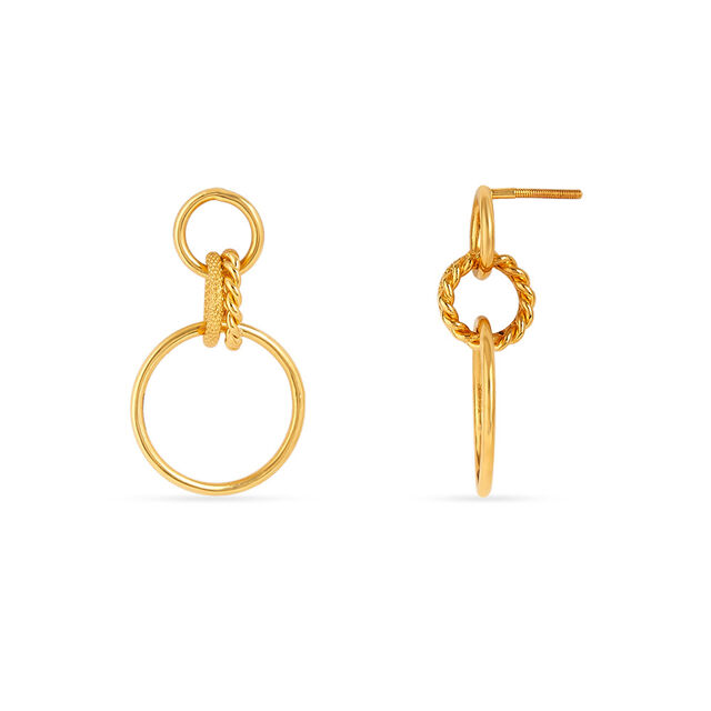 Tanishq 22KT Gold Earrings for Women 4
