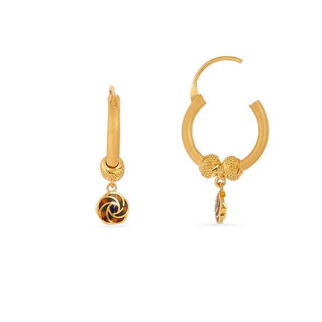 Tanishq 22KT Gold Earrings for Women 2