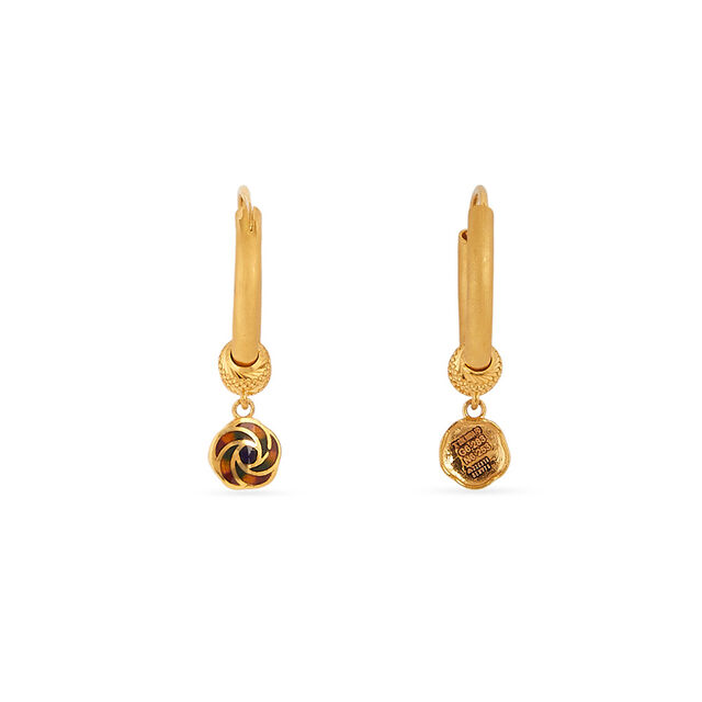 Tanishq 22KT Gold Earrings for Women 3