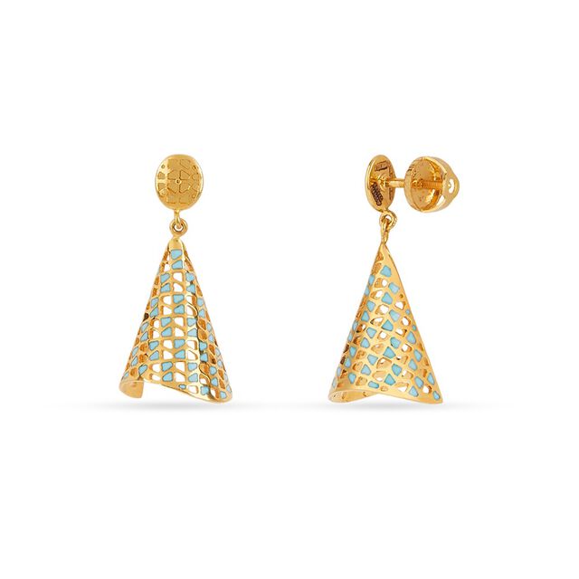 Tanishq 22KT Gold Earrings for Women 2