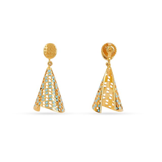 Tanishq 22KT Gold Earrings for Women 3