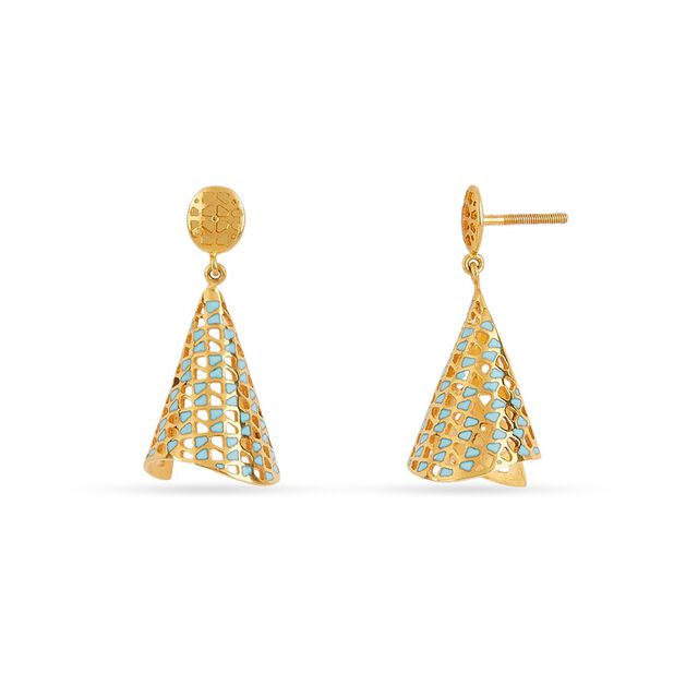 Tanishq 22KT Gold Earrings for Women 4