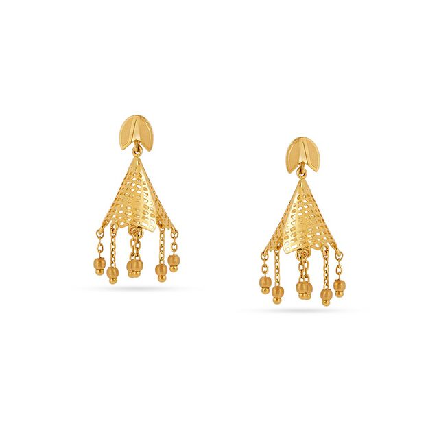 Tanishq 22KT Gold Earrings for Women 