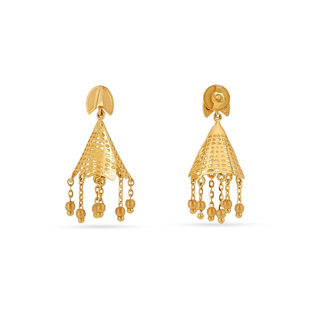 Tanishq 22KT Gold Earrings for Women 3