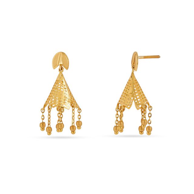 Tanishq 22KT Gold Earrings for Women 4