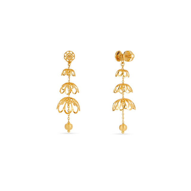 Tanishq 22KT Gold Earrings for Women 2