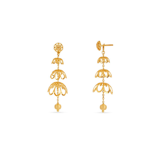 Tanishq 22KT Gold Earrings for Women 4