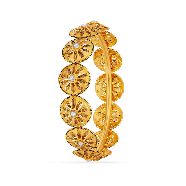 Tanishq 22KT Gold Bangle for Women 2