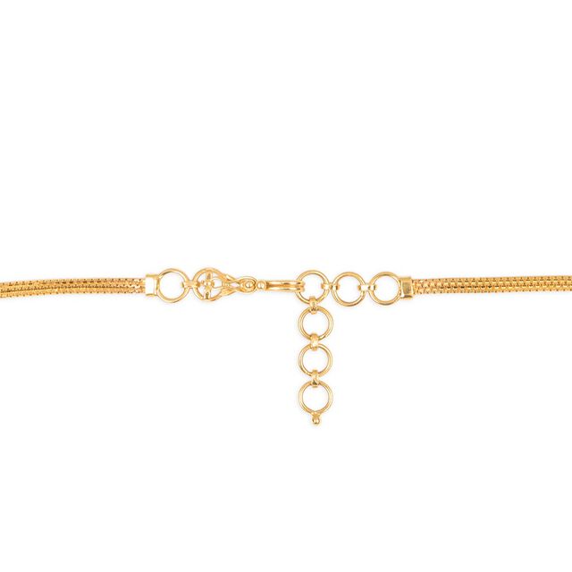 Tanishq 22KT Gold Neckwear with Earrings for Women 3