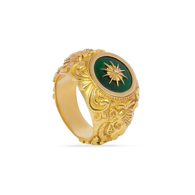Tanishq 22KT Synthetic Stone Finger Ring for Women 3