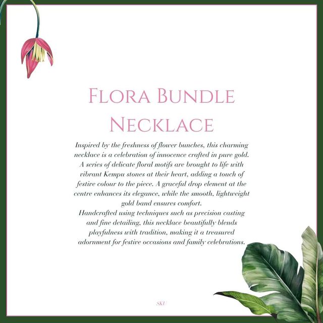 Tanishq 22KT  Flora Bundle Necklace? for Women 5