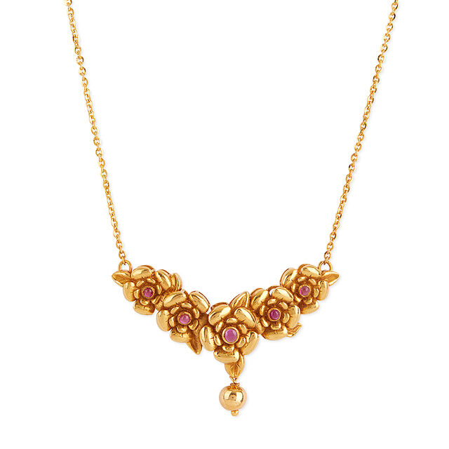 Tanishq 22KT  Flora Bundle Necklace? for Women 2