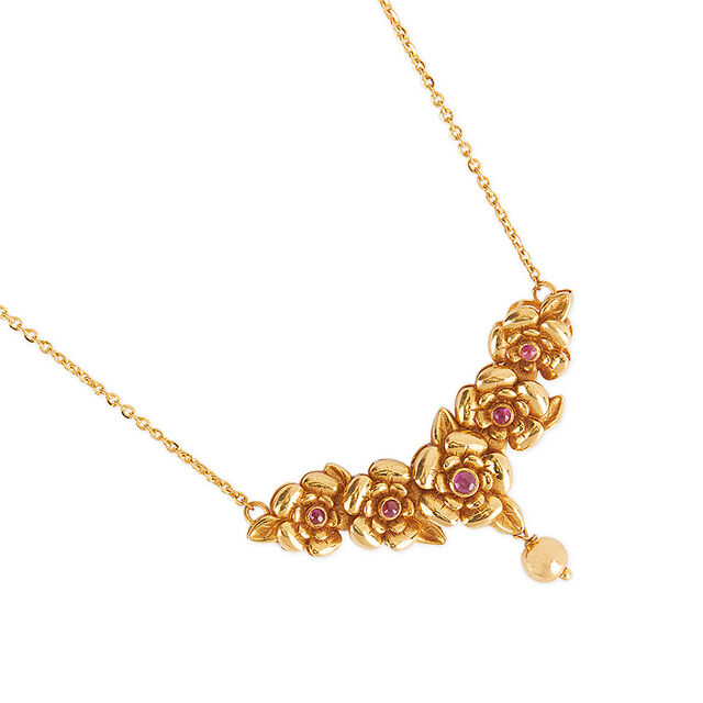 Tanishq 22KT  Flora Bundle Necklace? for Women 3