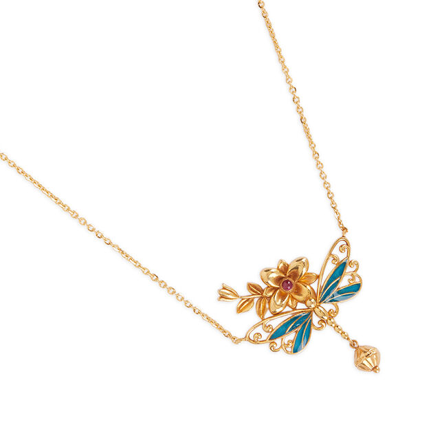 Tanishq 22KT The Garden Flight Necklace for Women 3