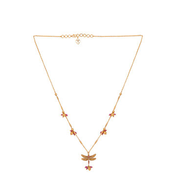 Tanishq 22KT Scarlet Flutter Necklace for Women