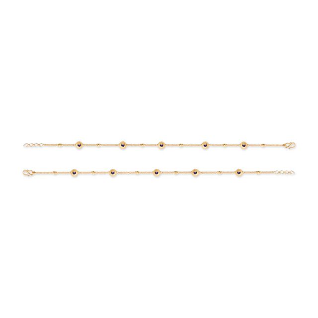 Peacock Eye Inspired Anklet 2