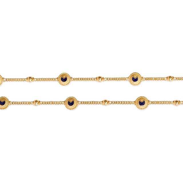 Peacock Eye Inspired Anklet 4