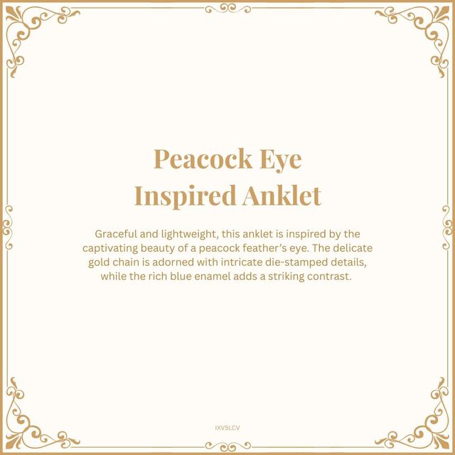 Peacock Eye Inspired Anklet 7