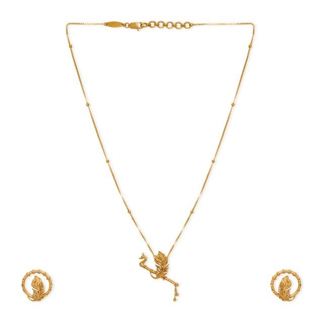 Tanishq 22KT Gold Necklace Set 2