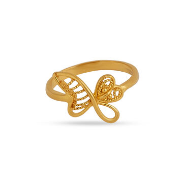 Tanishq 22KT Diamond Finger Ring
