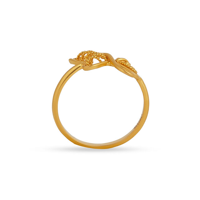 Tanishq 22KT Diamond Finger Ring 4